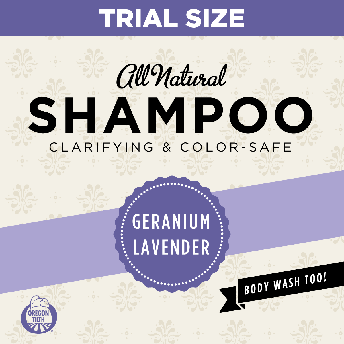 Geranium-Lavender Sulfate Free Shampoo