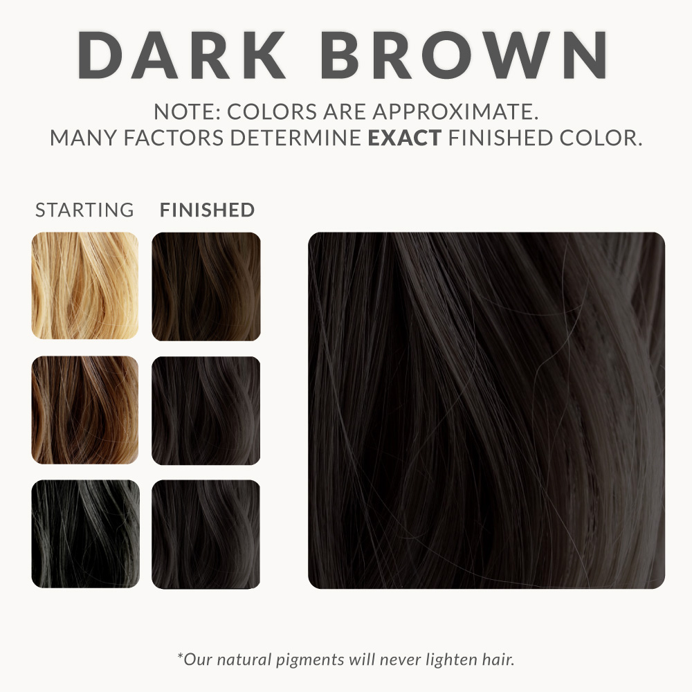 Dark Brown Henna Hair Dye | Henna Color Lab® - Henna Hair Dye