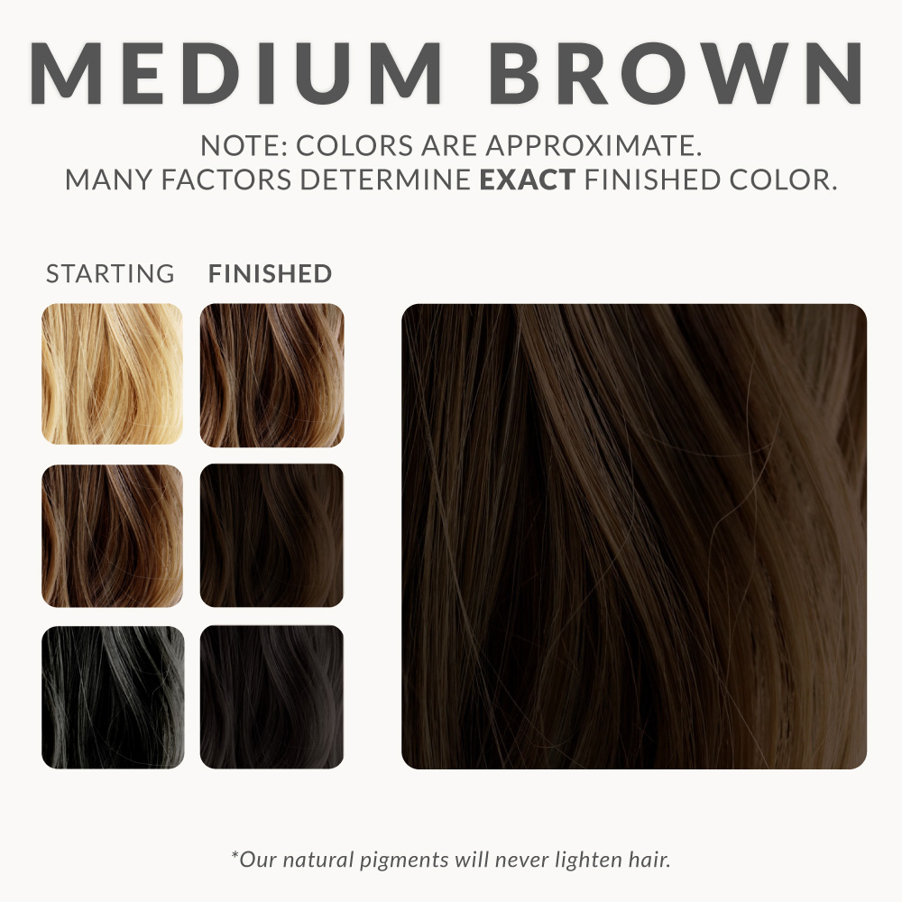 Medium Brown Henna Hair Dye | Henna Color Lab®
