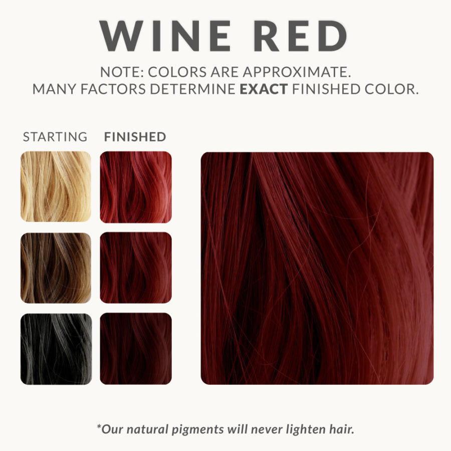 Wine Red Henna Hair Dye | Henna Color Lab® - Henna Hair Dye