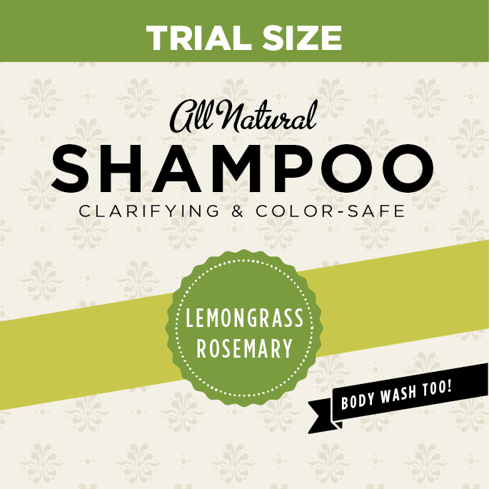 Lemongrass Rosemary Organic Sulfate Free Shampoo Trial Size