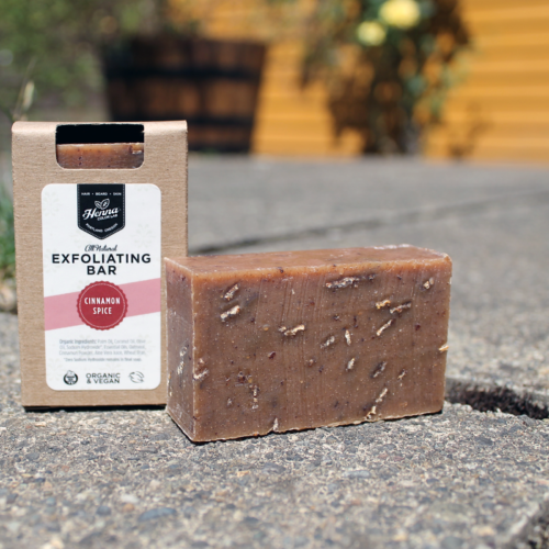 Organic Exfoliating Soap Bar in Cinnamon Spice