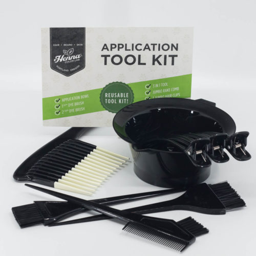 henna hair dye tool kit