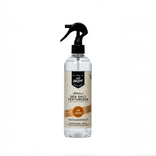 Henna color lab Zen Garden sea salt texturizer spray 16 ounce bottle with pump top.