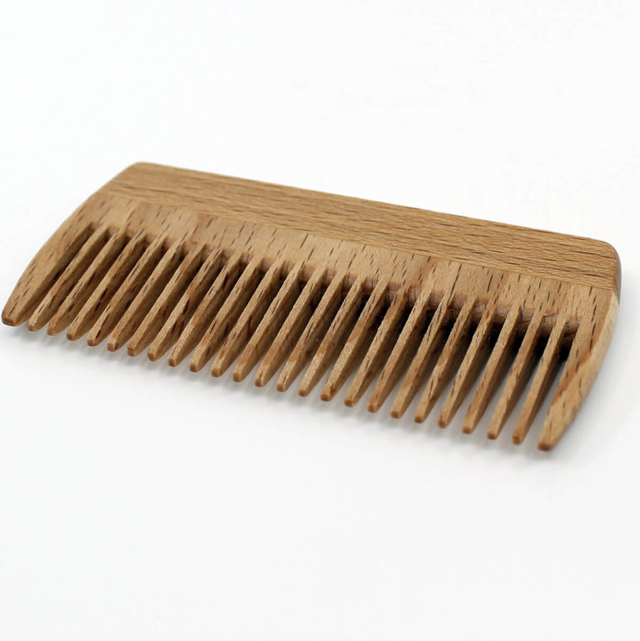 beard comb, wooden beard comb