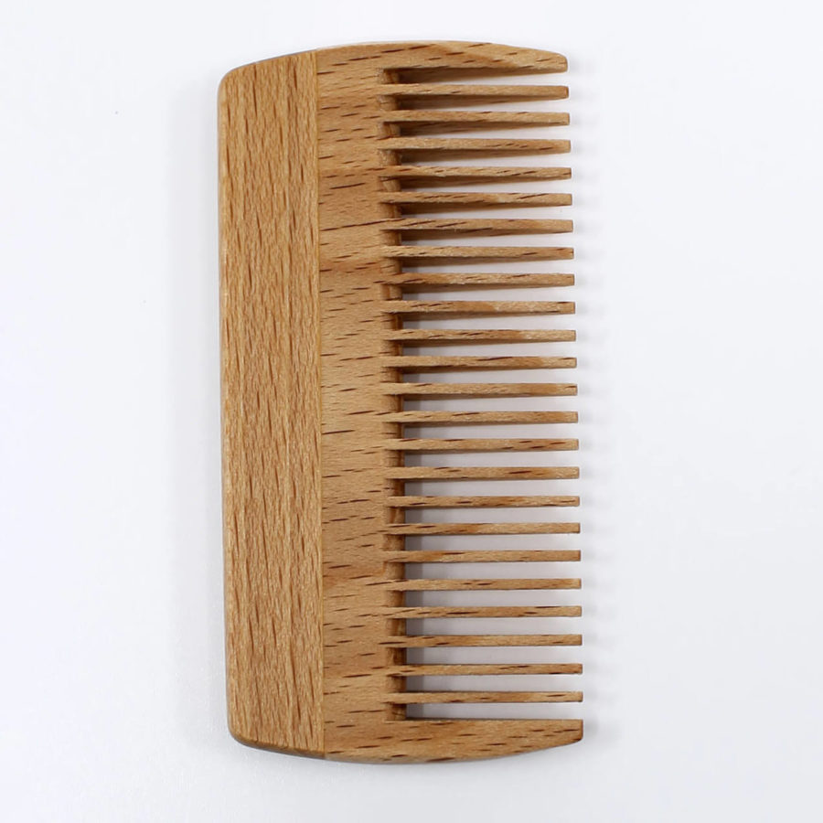 beard comb, wooden beard comb