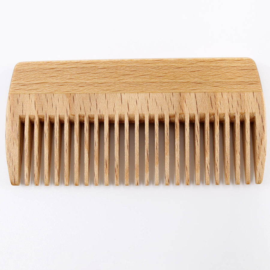 beard comb, wooden beard comb