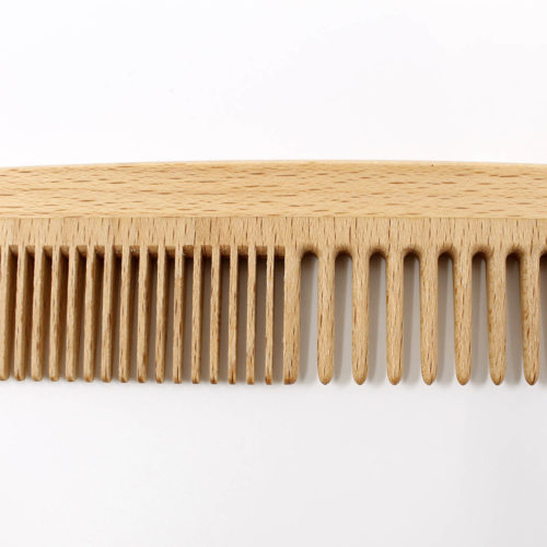 wide/fine tooth comb, wooden comb