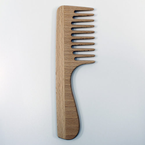 wide tooth comb, wooden comb