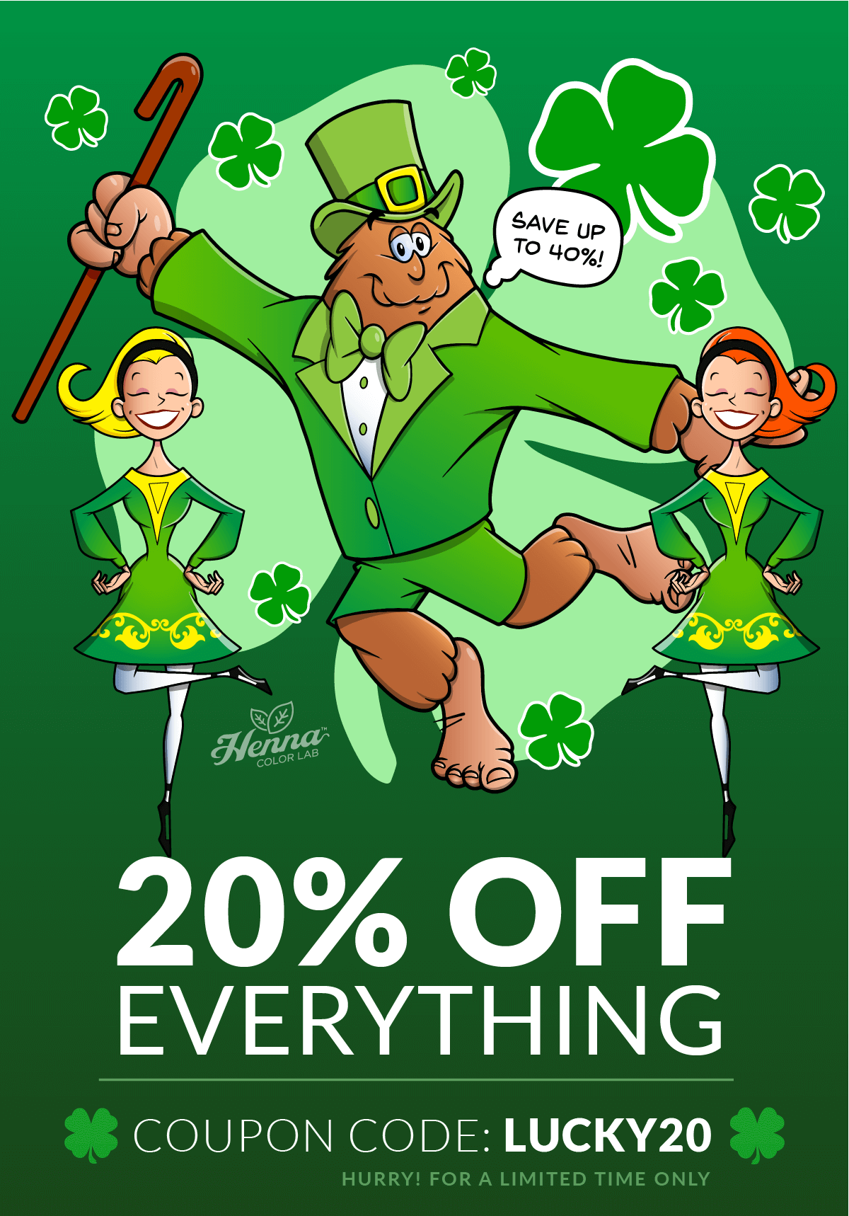 HCL Henna Hair Dye St Paddy's Day Sale