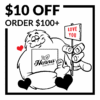 10% Off orders of $100 plus.