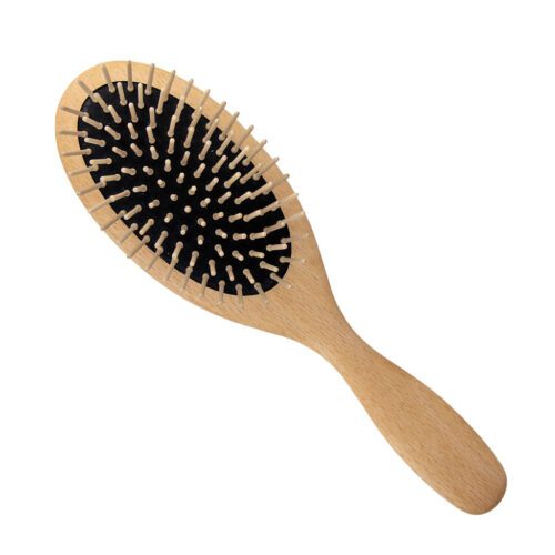 beechwood wooden pin oval brush