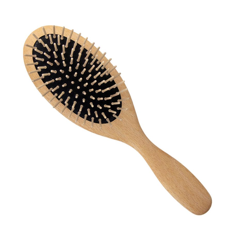 beechwood wooden pin oval brush