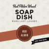 red alder soap dish, soap dish, raw wood soap dish
