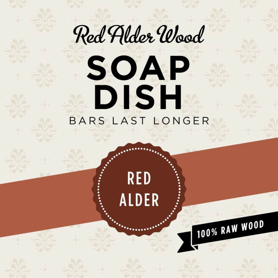 red alder soap dish, soap dish, raw wood soap dish