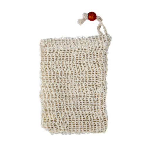 sisal soap saving pouch