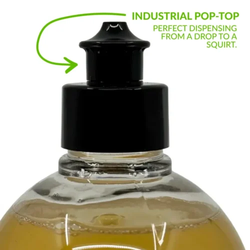 Industrial pop-top for perfect dispensing.
