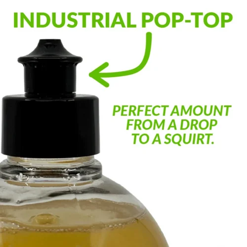 Industrial pop-top for perfect dispensing.