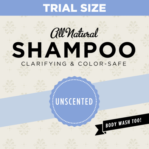 unscented organic shampoo trial size