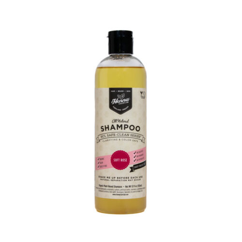 Henna color lab organic soft rose shampoo, 12 oz.
