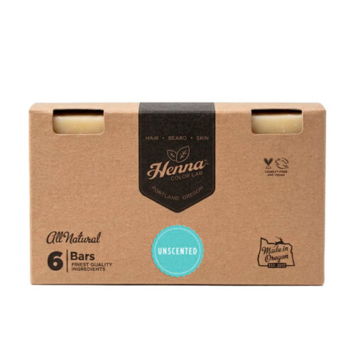 6-pack unscented face bars.