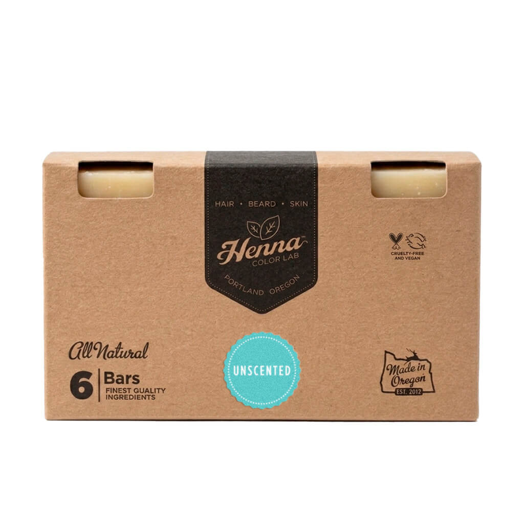 6-pack unscented face bars.